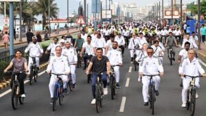 Mandaviya leads BRICS friendship cycling rally in Visakhapatnam