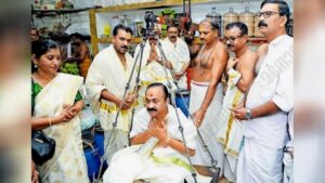 Kerala CM Satheesan offers prayers, Thulabharam at Guruvayur temple